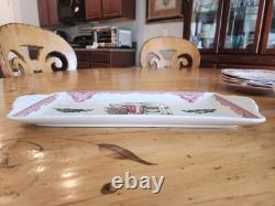 Johnson Bros. Old Britain Castles Pink Christmas 15 Tray (12) Sq. Accent Plates
