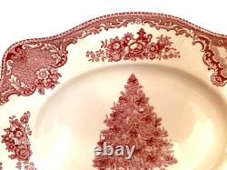 Johnson Bros Old Britain Castles Pink Christmas Tree 11 Oval Platter EUC Johnson Bros Old Britain Castles Pink Christmas Tree 11 Oval Platter EUC