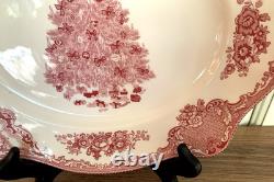 Johnson Bros Old Britain Castles Pink Christmas Tree 11 Oval Platter EUC Johnson Bros Old Britain Castles Pink Christmas Tree 11 Oval Platter EUC
