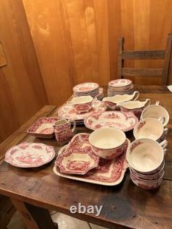 Johnson Bros Old Britain Castles Pink Dish Set