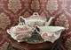 Johnson Bros Old Britain Castles Pink Teapot, Creamer And Sugar New