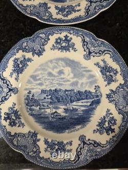 Johnson Bros Old Britain Castles Set of 5 9 Inch Salad Plates
