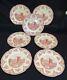 Johnson Bros. Old Britain Castles Set Of 7 Dinner Plates 10 Pink