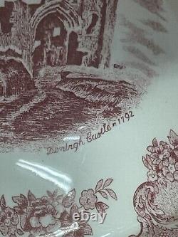 Johnson Bros Old Britain Pink Blarney Castle 40 Piece China Set #3506
