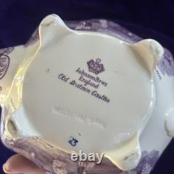 Johnson Bros. Old British Castles Vintage Lavender Purple Teapot Collectible