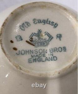 Johnson Bros'Old English' Porcelain Tea Set Made in England 15pc Set