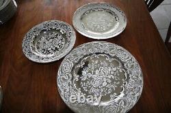 Johnson Bros Pareek Chrome Set 11 Dinner Plates 11 Salad Plates 12 Soup Bowls