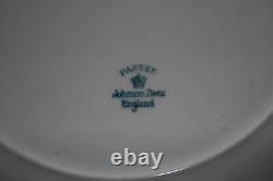 Johnson Bros Pareek Chrome Set 11 Dinner Plates 11 Salad Plates 12 Soup Bowls