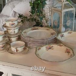 Johnson Bros Pareek Floral Dinner Set Cups Saucers Plates Bowls Ceramic England
