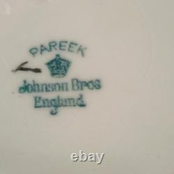 Johnson Bros Pareek Floral Dinner Set Cups Saucers Plates Bowls Ceramic England