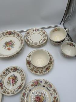 Johnson Bros Pareek Marlborough 39 Pc Dinnerware Set England