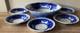 Johnson Bros Persian Flow Blue Persian Serving Bowl & 5 Berry Bowls