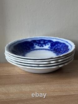 Johnson Bros Persian Flow Blue Persian Serving Bowl & 5 Berry Bowls