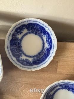 Johnson Bros Persian Flow Blue Persian Serving Bowl & 5 Berry Bowls
