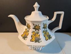 Johnson Bros Persian Garden Tea Set Tea Pot, Cream, Sugar Lid. No Chips Crazing