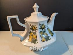Johnson Bros Persian Garden Tea Set Tea Pot, Cream, Sugar Lid. No Chips Crazing