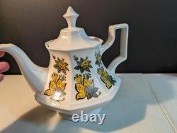 Johnson Bros Persian Garden Tea Set Tea Pot, Cream, Sugar Lid. No Chips Crazing