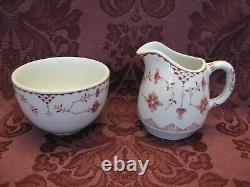 Johnson Bros Pink Denmark Earthenware Dinnerware Set for 13+ -77 Pcs -Very Nice