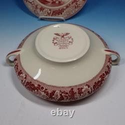 Johnson Bros Pink Historic America Rare Handled Soup Tureen 10 inches