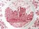 Johnson Bros. Pink Old Britain Castles China + Burton & Burton Red Tolle Teapot