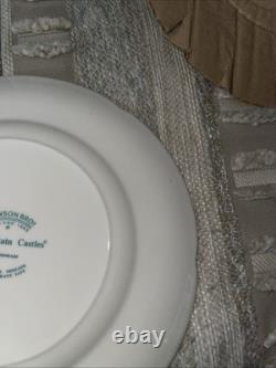 Johnson Bros. Pink Old Britain Castles England Salad Plates Set of 2