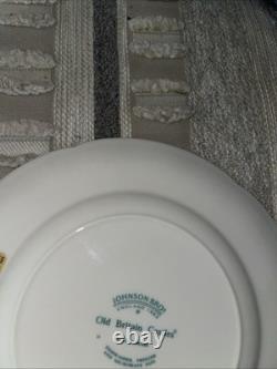 Johnson Bros. Pink Old Britain Castles England Salad Plates Set of 2