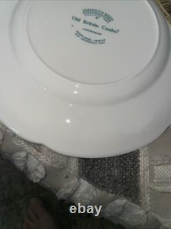 Johnson Bros. Pink Old Britain Castles England Salad Plates Set of 2