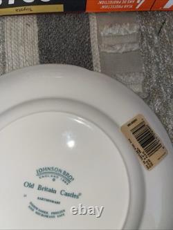 Johnson Bros. Pink Old Britain Castles England Salad Plates Set of 2