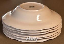 Johnson Bros Pink TransferWare Old Britain Castles 9 Wide Rim Soup Bowl Set/6