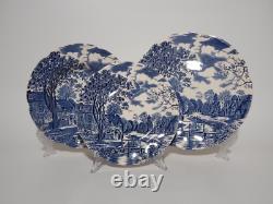 Johnson Bros Rare Table Service 18 Plates Semi Porcelain Cotswold Blue