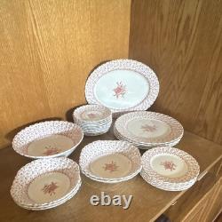 Johnson Bros Rose Bouquet Ironstone Dinner Set, Vintage England Plates & Bowls
