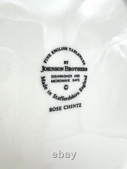 Johnson Bros Rose Chintz Dinner Plates 9 7/8, Set of 4 Johnson Bros Rose Chintz Dinner Plates 9 7/8, Set of 4