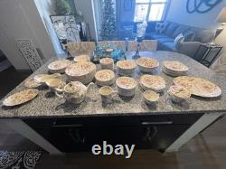 Johnson Bros Rose Chintz Floral Dinner Set England MPN 160783 Plates Cups Bowls