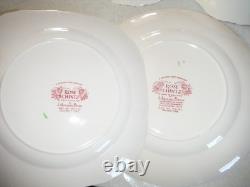 Johnson Bros Rose Chintz Ironstone 38pc 5 Settings + Oval Serving Bowls Platter