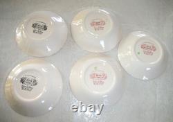 Johnson Bros Rose Chintz Ironstone 38pc 5 Settings + Oval Serving Bowls Platter
