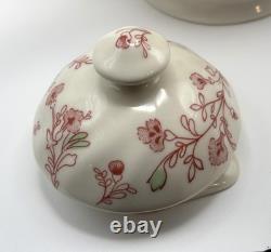 Johnson Bros Rose Chintz Pink Teapot / Coffee Pot & Lid England 1883 Stamp