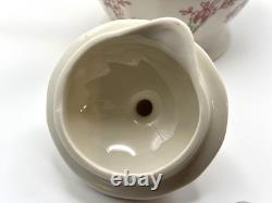 Johnson Bros Rose Chintz Pink Teapot / Coffee Pot & Lid England 1883 Stamp