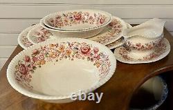 Johnson Bros Serving Platters Vegetable Bowls & Gravy Boat Set