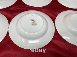 Johnson Bros Set of 6 Coupe Cereal Bowls Devonshire Brown Multicolor 1913+