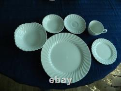 Johnson Bros. Snowhite Regency Set for (4) With 8 Serving Pieces