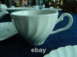 Johnson Bros. Snowhite Regency Set for (4) With 8 Serving Pieces