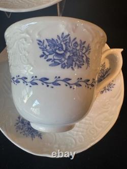 Johnson Bros Springfield Blue Flowers coffee service for 8 England Stoneware