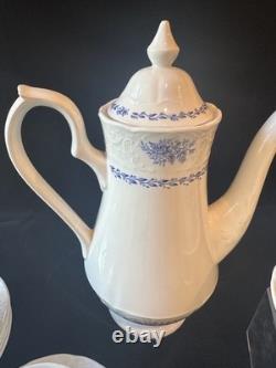 Johnson Bros Springfield Blue Flowers coffee service for 8 England Stoneware