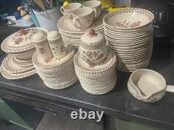 Johnson Bros Stafford Shire Jamestown Hand Engraving Dinnerware Set (110pcs)