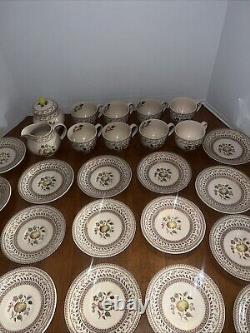 Johnson Bros Staffordshire Old Granite Fruit Sampler 31 PC Set Of China