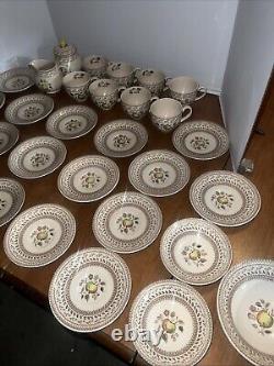 Johnson Bros Staffordshire Old Granite Fruit Sampler 31 PC Set Of China