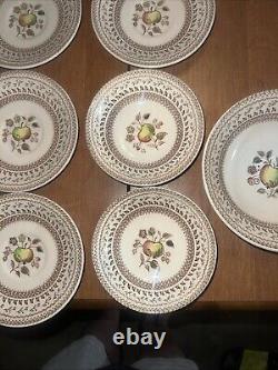 Johnson Bros Staffordshire Old Granite Fruit Sampler 31 PC Set Of China