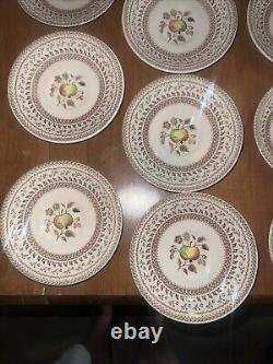 Johnson Bros Staffordshire Old Granite Fruit Sampler 31 PC Set Of China