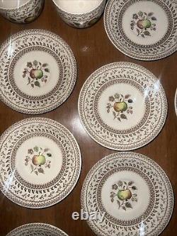 Johnson Bros Staffordshire Old Granite Fruit Sampler 31 PC Set Of China