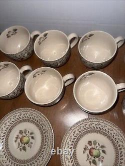 Johnson Bros Staffordshire Old Granite Fruit Sampler 31 PC Set Of China